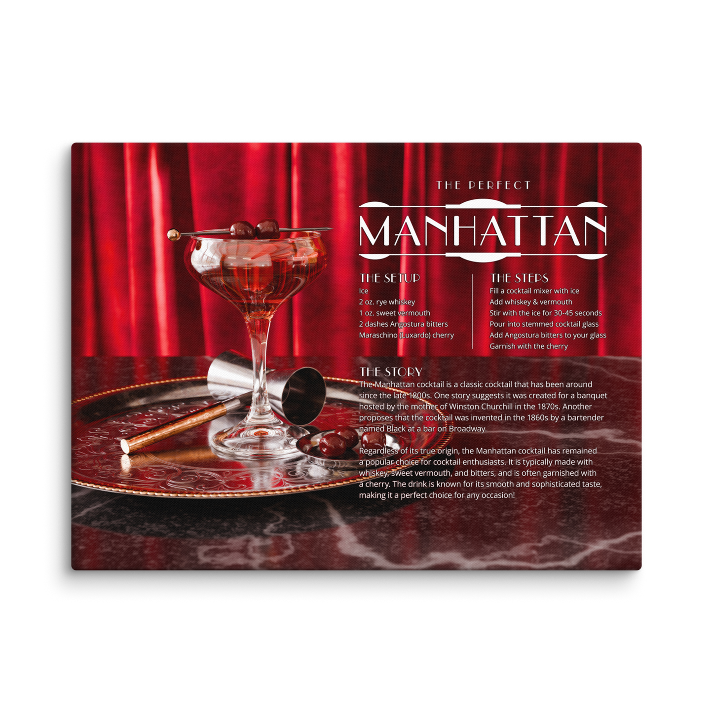 The Perfect Manhattan (Canvas)